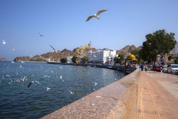 The Muttrah corniche, Muscat